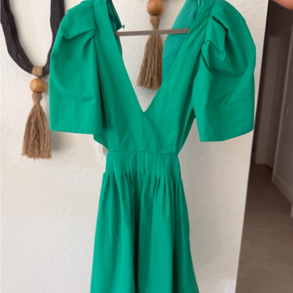 Banana Republic Vibrant Green Mini Dress - Picture 3 of 9